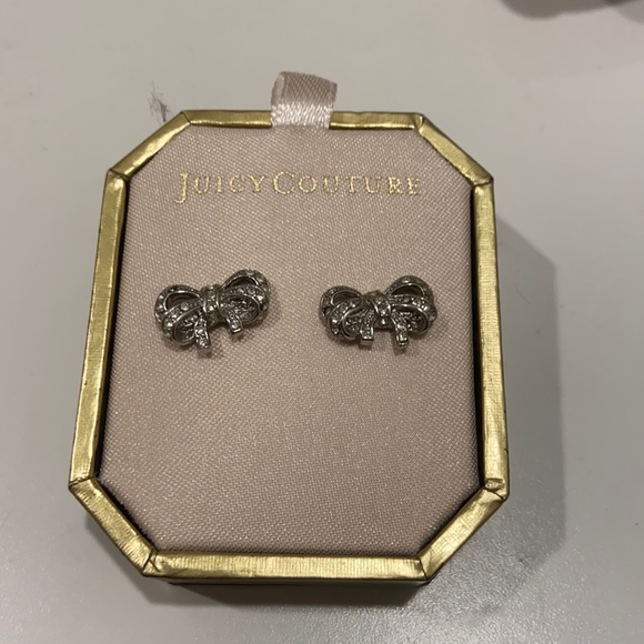 Juicy Couture paved bow earrings - Picture 1 of 3